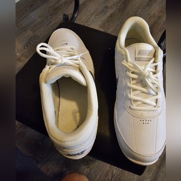 Nike Air Ring Leader Leather White Casual Sneakers 488102-102 Men Sz 9.5 - Picture 4 of 9